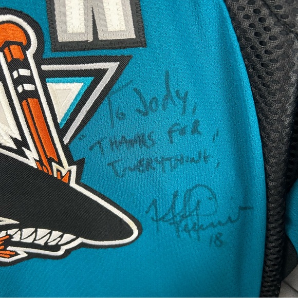 NHL KOHO Authentic San Jose Sharks Mike Ricci Signed Hockey Jersey, Size XXL - Picture 4 of 7